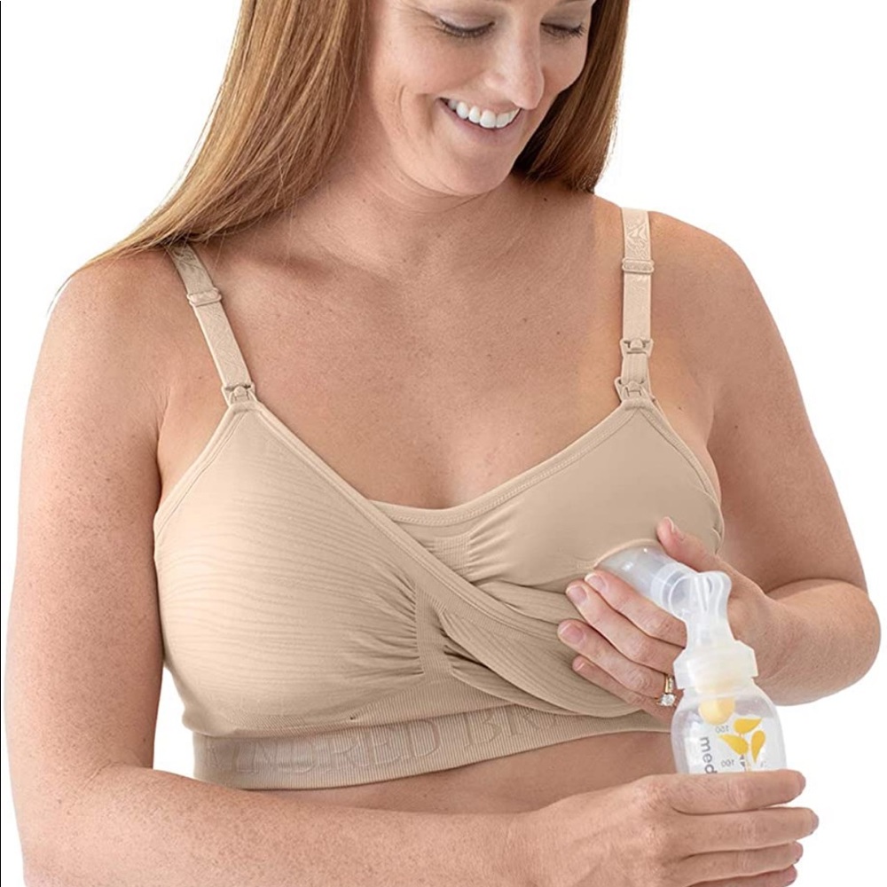 NEW WITH TAGS Kindred Bravely Sublime Hands Free Pumping Bra | MEDIUM, Beige